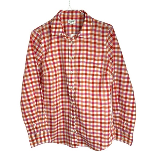 NWT J. Crew Gingham Button Down Shirt - Picture 3 of 13